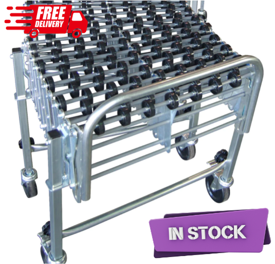 FMH NestaFlex 226 | 24' x 24" Nylon Skate Wheel Expandable Conveyor