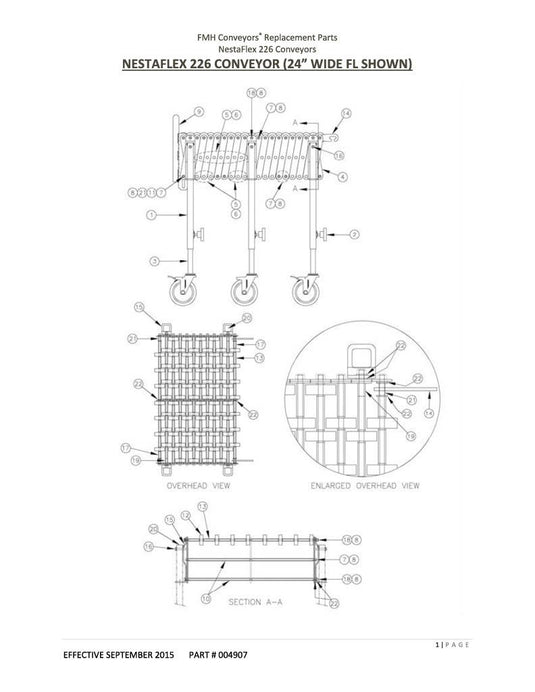 NestaFlex 226 Exploded Parts View