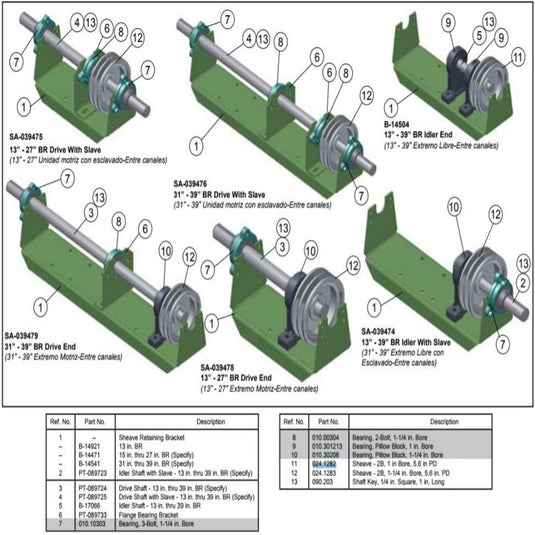 024.1282 | Hytrol Double Groove Sheave | Conveyor Parts